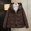 Down Cotton Clothes Women's Short New Winter Loose Thickened Versatile Hooded Warm Jacket Cotton Clothes