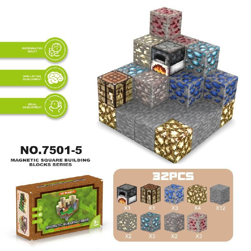 Source Factory 60 Models My Magnetic World Magnetic Block Theme Set Diy Build Magnetic Building Block Toys