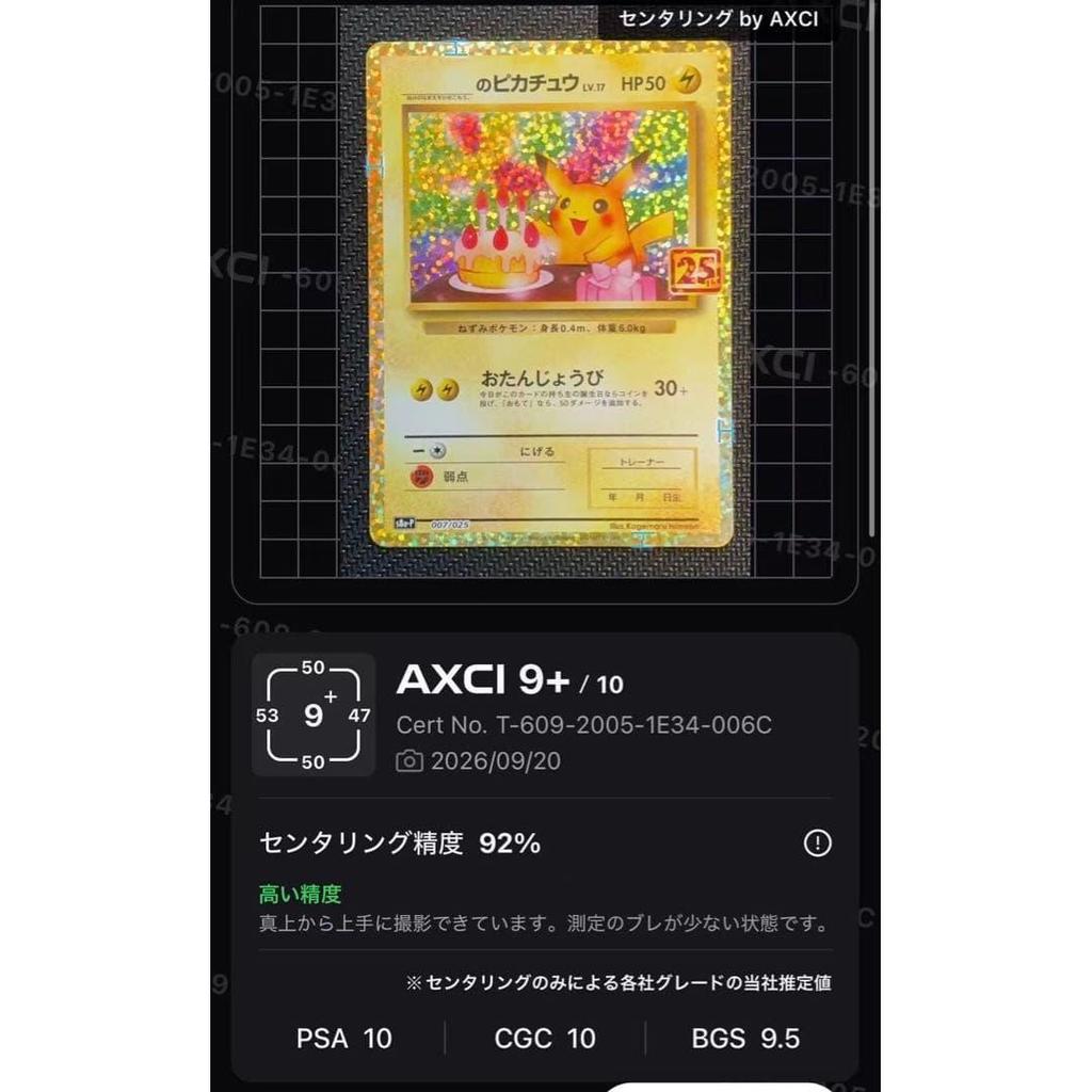 Used Birthday Pikachu 25th