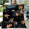 K-pop Bangtan Звезда Фланелевый Плед Теплое Одеяло для Дома, Пикника, Путешествий, Самолета, Офиса и Для Взрослых, Детей 5 Размеров