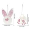 Easter Plush Bunny Ornament Hangable Cute Decoration 12 Piece Easter Plush Bunny Ornaments for Tree for Home Festivals