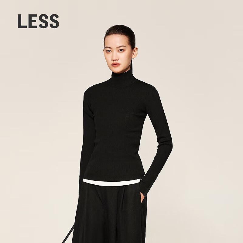 LESS Женский зимний облегающий свитер с высоким воротником 2024