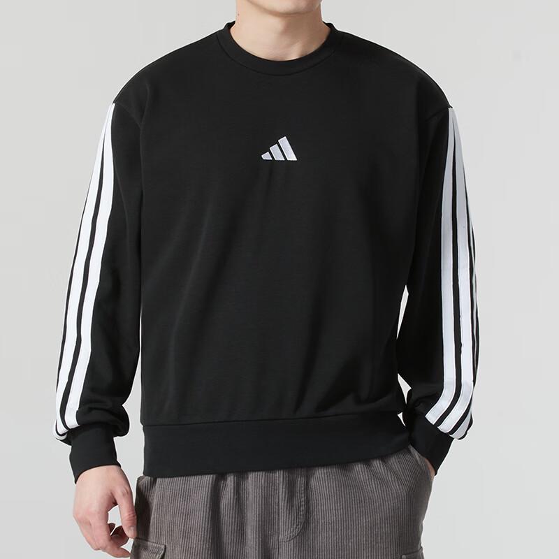 Adidas Men's 3S FT Pullover Sweatshirt