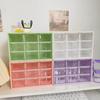 Nine-Compartment Transparent Desktop Wall-Mounted Storage Drawer for Dorms