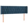 VidaXL LED Headboard Bedroom Furniture Double Bed Accessory Head of Bed Frame Interior Dark Blue 3123624