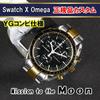 Б/у [Оригинальный механизм Move Transplant] Swatch x OMEGA Omega x Swatch Moon Желтое золото Металл Сочетание Кастомные (MOD)