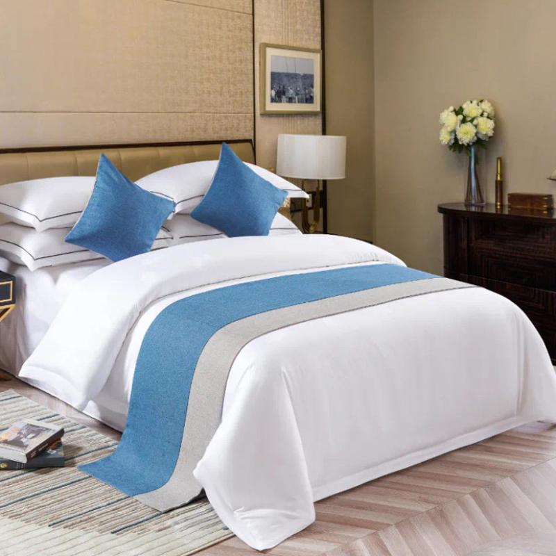 Европейский стиль бегунки роскошная вышивка кровать флаг бросить бегун свадебный номер отель украшение дома кровать хвост полотенце наволочка