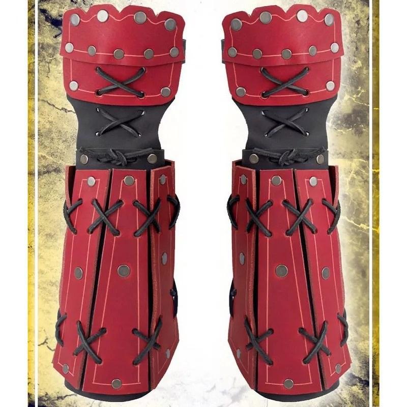 Ninja Samurai Armor Bracer Long Glove Viking Knight Cosplay Costume Steampunk Fantasy Gauntlet Wristband