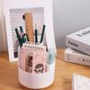 Stationery Organizer Makeup Brush Holder Storage Box Rotatable Pen Holder School Office