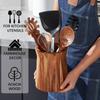 Wooden Cutlery Holder Acacia Wood Utensil Storage Box Portable Storage Rack  Countertop