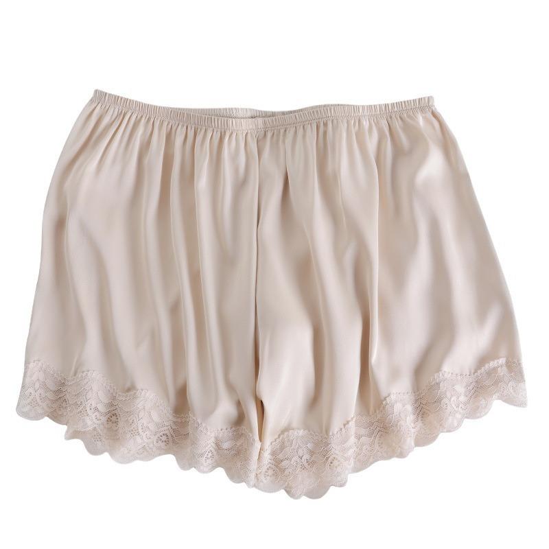 Ice Silk Safety Pants Women's Summer Thin Anti-light Can Be Worn Outside Loose Home Shorts Bottoming Insurance Pants Two-in-one