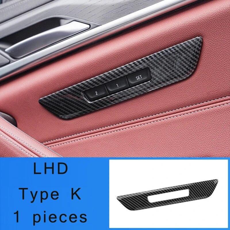 LHD для BMW 5 серии G30 G31, центральный подлокотник из углеродного волокна, крышка ящика для хранения, положение шестерни, панель, декоративная крышка, автозапчасти