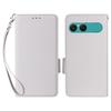 For Sony Xperia 10 VII Case Litchi Texture Wallet Leather Phone Cover with Wrist Strap