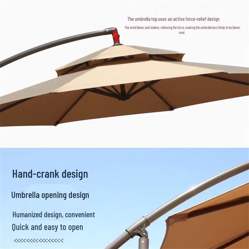 Heavy-Duty Outdoor Cantilever Patio Umbrella