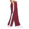 Contrasting Colour Block Elastic Waist Wide-leg Pants Casual Straight-leg Pants for Women Wide-leg