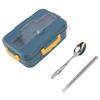 Bento Box Thermal Bento Lunch Box with Spoon and Chopsticks for Adults Kids Students(Elegant Blue