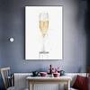 Современный абстрактный бокал для шампанского, холст, картина, настенная живопись, бокалы для вина, постеры и принты для гостиной, кухни, украшения Quadro