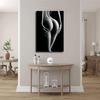 Сексуальная женщина Живопись Девушка Постеры и Принты Черно-белое Настенное Искусство Холст Картины для Гостиной Домашнее Украшение (24×36 дюймов-Без рамы)