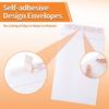 40 Pack Catalog Envelopes Self Seal, 6 x 9 Inches Catalog Mailing Envelopes,White Manila Envelopes for Mailing, Organize, Storage, Home, Office