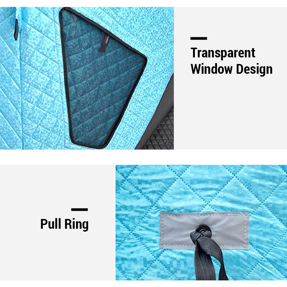 Утолщенная 4-слойная палатка для зимней рыбалки, палатка для зимней рыбалки, палатка для кемпинга в холодную погоду для 3-4 человек