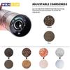 2PCS One-Button Electric Salt Pepper Grinder Set Easy To Use Stainless Steel Spice Mill With Light Automatic Weed Pepper Grinder