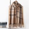 Women Plaid Scarf Cashmere Feel Soft Warm Versatile Shawl Wrap for Autumn Winter Fashion Cold Weather Accessory