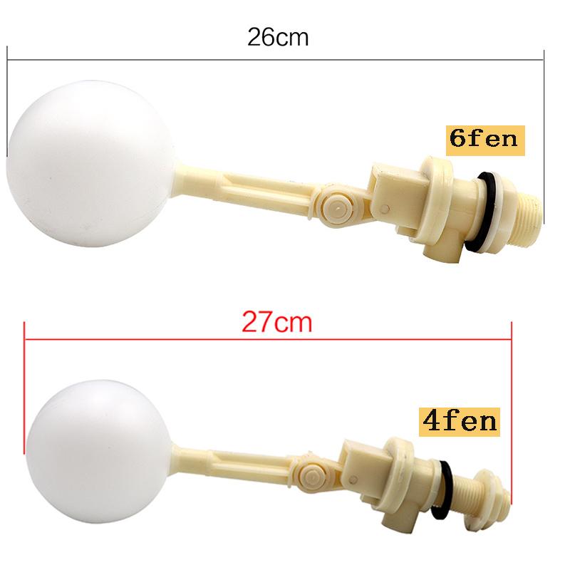 Регулируемый поплавковый шаровой кран 1/2" 3/4" Для поилки Автоматический поплавковый шаровой кран-дозатор Переключатель контроля уровня воды Для бака водонапорной башни