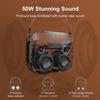 Bluetooth-колонка DOSS SoundBox H100, 50 Вт, высокая громкость, технология Dual DSP, 24 часа воспроизведения, беспроводное Bluetooth-подключение, совместимость с картой памяти