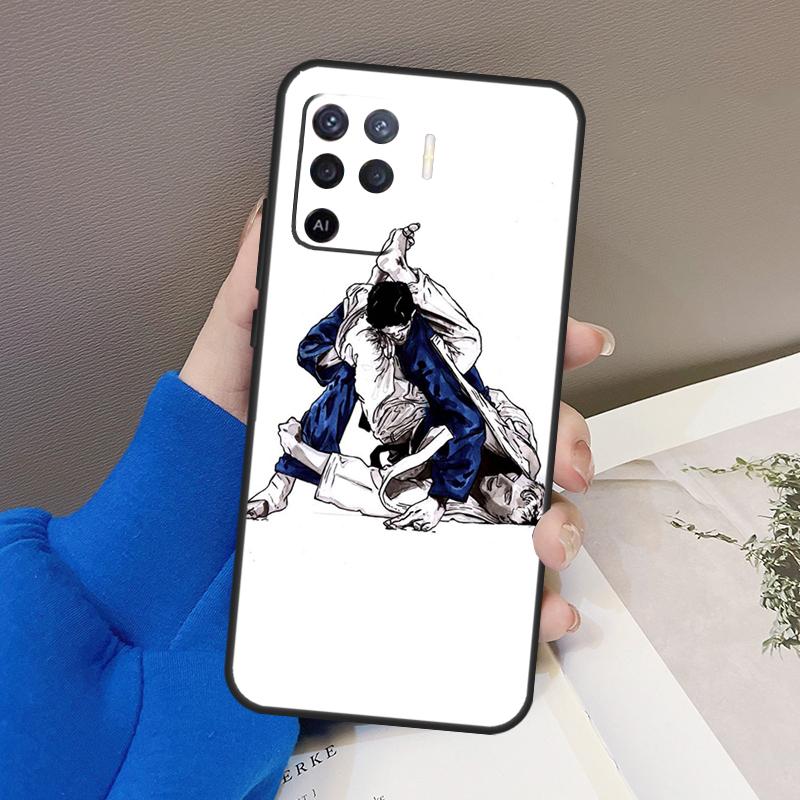Японское боевое искусство Дзюдо Чехол Для Oppo A77 A57 A17 A60 A80 A40 A74 A54 A94 A78 A98 A18 A38 A58 A96 A76 A16 A15 A5 Pro