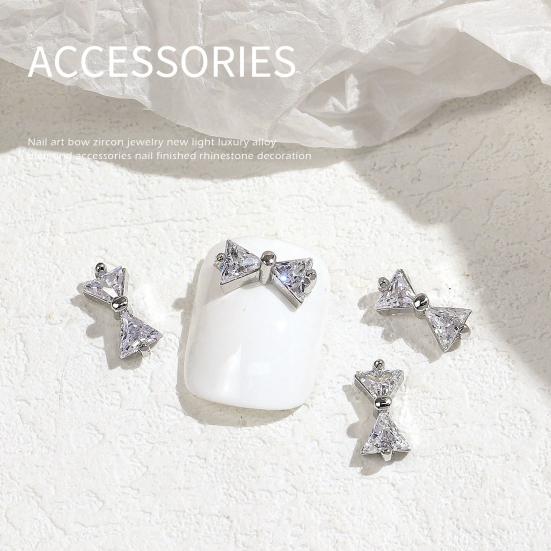 Украшение для ногтей, блестящее украшение из кубического циркония, 3D-украшение в виде бабочки