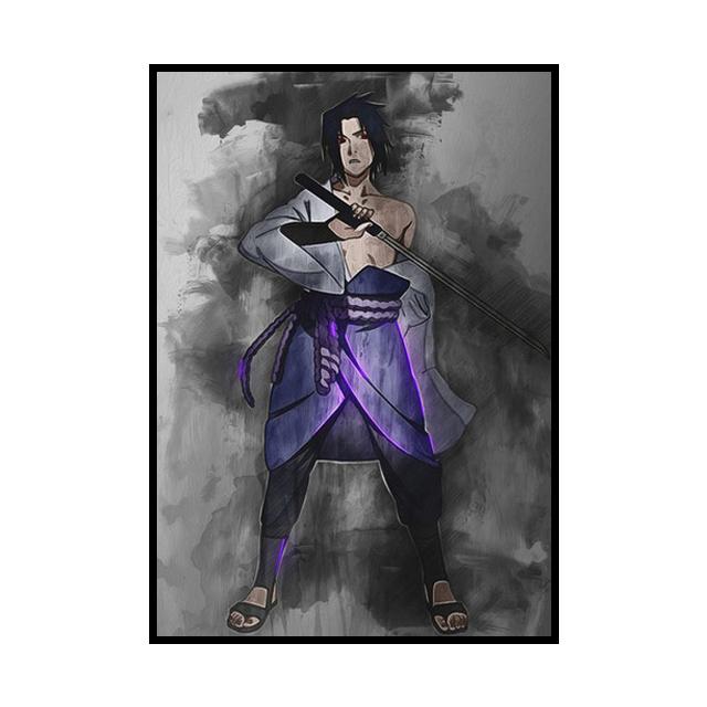 Наруто аниме постер Саске Какаши персонажи декоративные картины детская комната настенные художественные принты современный домашний декор подарок на день рождения без рамки