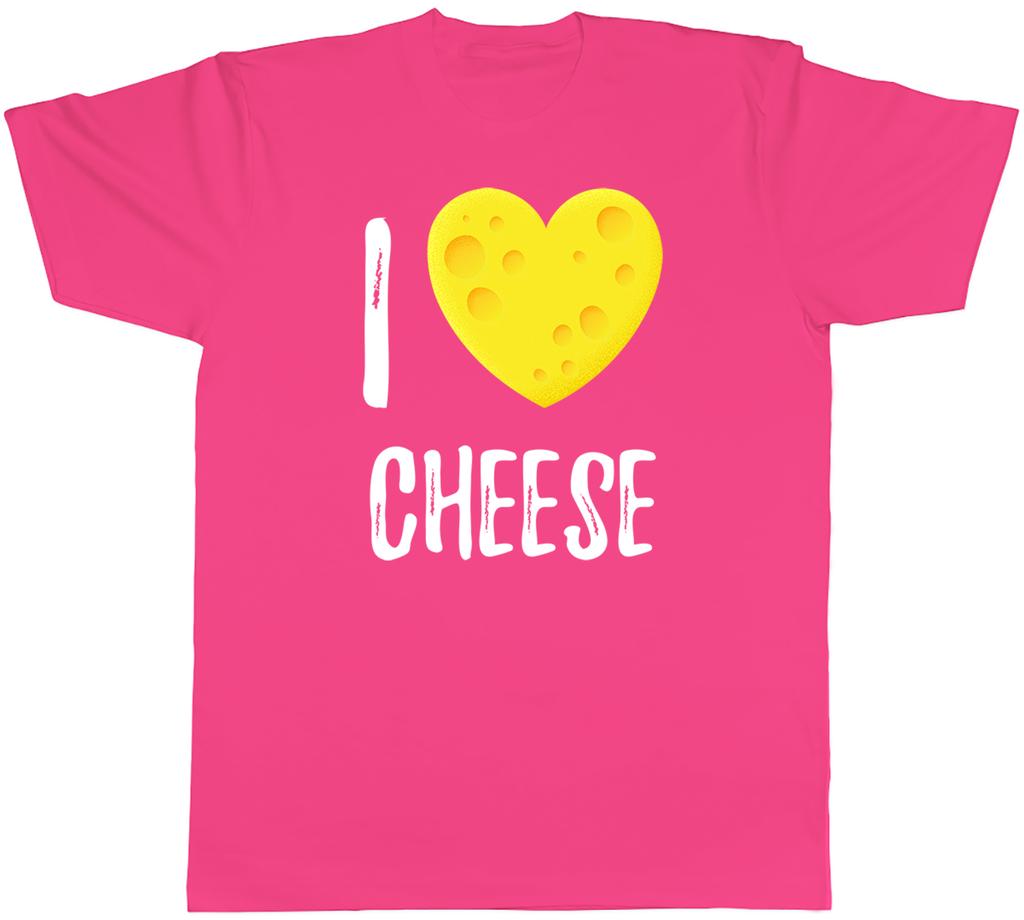 I Love Cheese Love Heart Shaped Cheese Unisexs TShirt Tee Gift Top