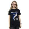 Miles Davis Womens/Ladies Kind Of Blue Distressed Cotton Boyfriend T-Shirt