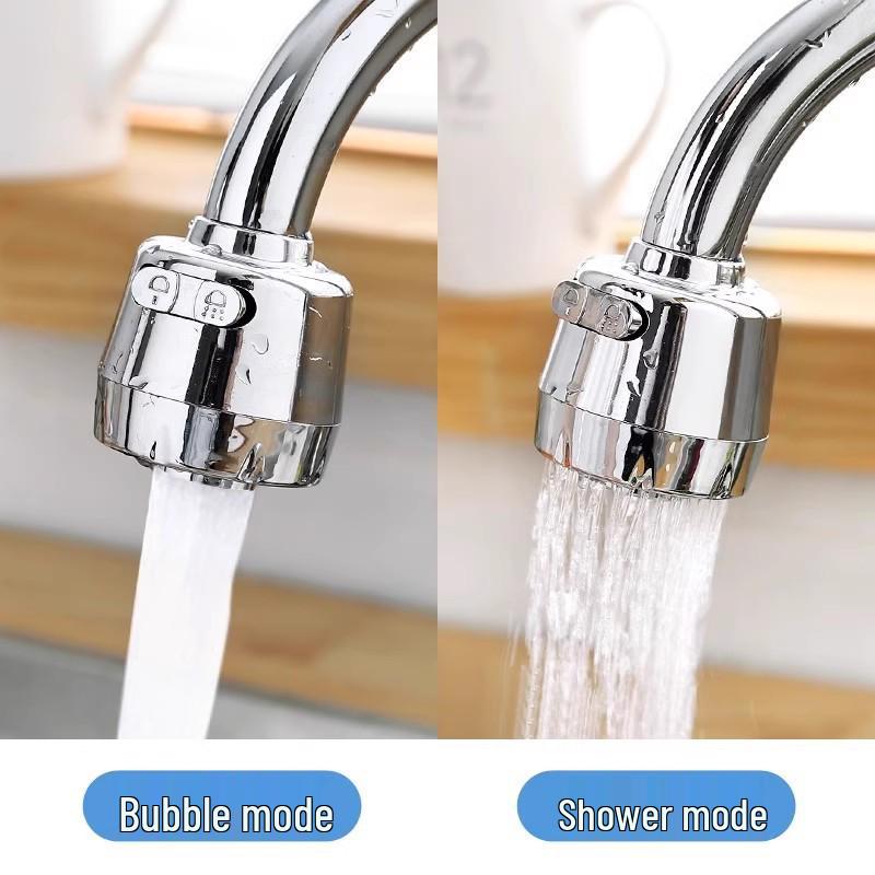 Universal Anti-Splash Kitchen Faucet Extender with External Shower Head