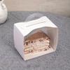 1Set/50pcs Single Cupcake Box, Disposable Cupcake Display Box-window Display, Transparent Plastic Single Cupcake Box