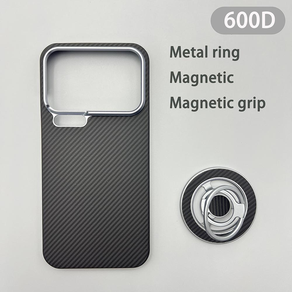 For Xiaomi 17 Pro Max Phone Case - Kevlar Aramid Fiber Xiaomi 17Pro Hard Shell Ultra-Thin Lightweight Magnetic Protection Cover