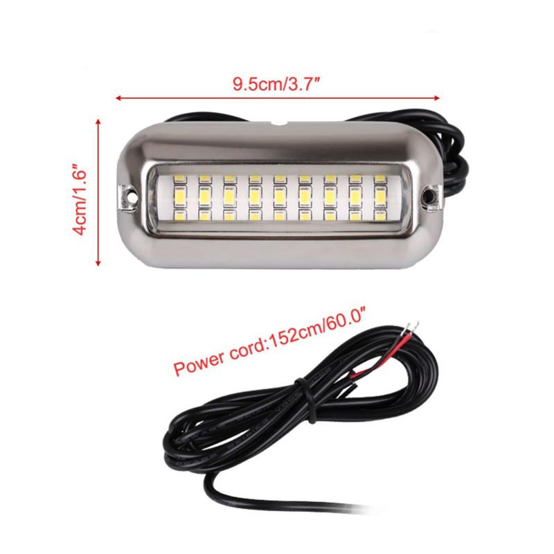 27/42 LED Boat Underwater Lights 10-30V Marine Navigation Light Transom Speedboat Boat Lights For Car RV Ship Yachts Stern