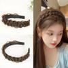 Fishbone Braid Wig Women's Fried Dough Twists Braid Hair Band Teeth Anti Slip Cute Head Band Pressed Hair Headwear Hair Weaving
