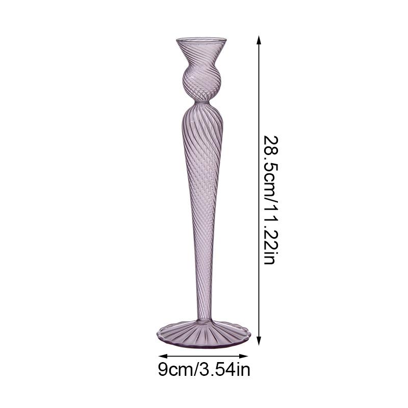 1 шт. подсвечники для чайных свечей для свадебного декора, фиолетовые, серые, коричневые, реквизит для ужина при свечах, 5 стилей