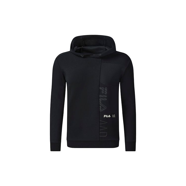 Fila Легкая толстовка с капюшоном для повседневной носки с базовым логотипом для занятий спортом для мужчин темно-черный A11M231211F-BK