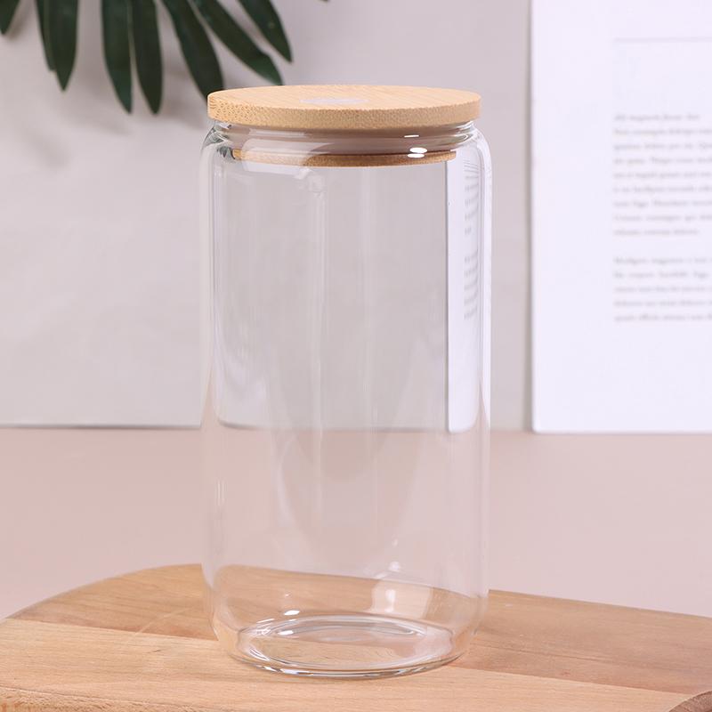 16 унций стеклянная чашка с крышкой и прозрачной трубочкой чашка для чая с пузырьками стеклянная пивная банка молочные чашки мокко набор кружка для завтрака посуда для питья