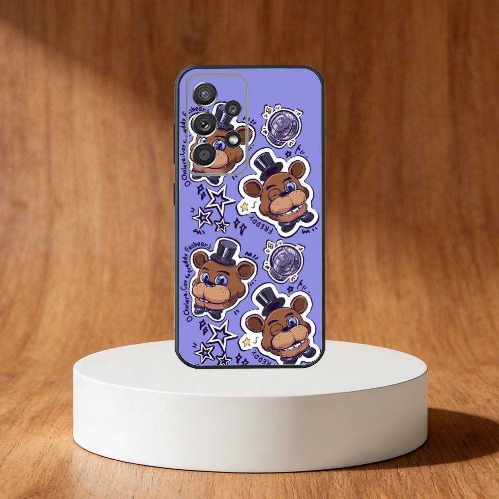 F-Five Nights At Freddy-s Phone Case For Samsung S25,S24,S21,S22,S23,S30,Ultra,S20,Plus,Fe,Note,10,9,5G Black Cover