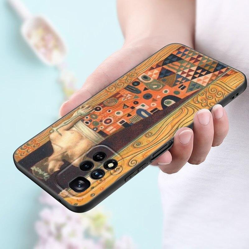 Чехол для телефона «Густав Климт Kiss Art» для Xiaomi Redmi Note 11 10 9 8 Pro 11T 5G 10T 10S 9S 9T 9i 9C 9A 8T, мягкий черный чехол из ТПУ
