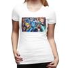 MegaUnisex Видеоигра Mega Unisex Футболка для женщин С круглым вырезом Уличная одежда Футболки Женские футболки Короткая летняя одежда Топы