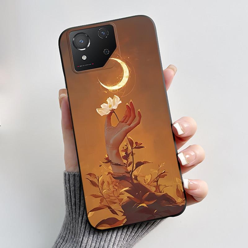 Чехол для Asus ROG Phone 8 Phone8 ROG8 Pro Чехол Роскошный Дракон Милый Крутой Мальчики Девочки Тонкий Черный Матовый Мягкий ТПУ Защитная Задняя Крышка