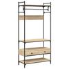 Clothes Rack with Drawers Sonoma Oak 89x39x184.5 cm