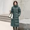 Женские модели больших размеров на осень и зиму, утепленные и стеганые, с длинной молнией и капюшоном, теплая свободная верхняя одежда