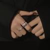 Серебряный цвет геометрические обмотки открытые кольца для женщин мужчин Y2K изысканные блестящие индивидуальные кольца на палец ювелирные изделия подарок на вечеринку