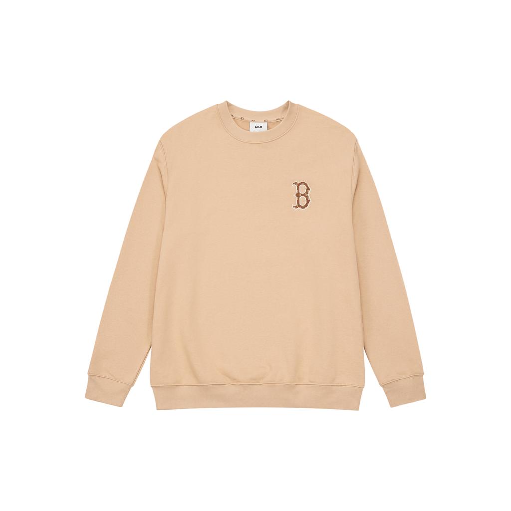 Новые свитшоты MLB Boston Red Sox Унисекс Бежевый Желтый 3AMTM1234-43BGS