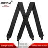 Corn Pattern Unisex 4-Clip Elastic Suspenders, 3.8cm Braces